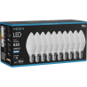 Mexen Nova 10x LED-Glühbirne E14, C37, 6W, Kalt - 6500K, 630 lm - L102-E14-0665-01x10