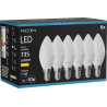 Mexen Nova 6x LED-Glühbirne E14, C37, 7W, Warm - 3000K, 735 lm - L102-E14-0730-01x06