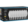 Mexen Nova 10x LED-Glühbirne E14, C37, 7W, Warm - 3000K, 735 lm - L102-E14-0730-01x10