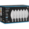 Mexen Nova 6x LED-Glühbirne E14, C37, 7W, Kalt - 6500K, 735 lm - L102-E14-0765-01x06