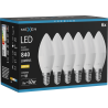 Mexen Nova 6x LED-Glühbirne E14, C37, 8W, Warm - 3000K, 840 lm - L102-E14-0830-01x06
