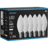 Mexen Nova 6x LED-Glühbirne E14, C37, 8W, Neutral - 4000K, 840 lm - L102-E14-0840-01x06