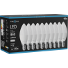 Mexen Nova 10x LED-Glühbirne E14, C37, 8W, Neutral - 4000K, 840 lm - L102-E14-0840-01x10