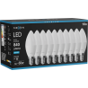 Mexen Nova 10x LED-Glühbirne E14, C37, 8W, Kalt - 6500K, 840 lm - L102-E14-0865-01x10