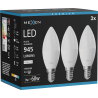 Mexen Nova 3x LED-Lampe E14, C37, 9W, Neutral - 4000K, 945 lm - L102-E14-0940-01x03