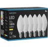 Mexen Nova 6x LED-Lampe E14, C37, 10W, Warm - 3000K, 1055 lm - L102-E14-1030-01x06