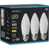 Mexen Nova 3x LED-Glühbirne E27, C37, 8W, Warm - 3000K, 840 lm - L102-E27-0830-01x03