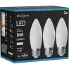 Mexen Nova 3x LED-Lampe E27, C37, 8W, Neutral - 4000K, 840 lm - L102-E27-0840-01x03