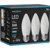 Mexen Nova 3x LED-Glühbirne E27, C37, 8W, Kalt - 6500K, 840 lm - L102-E27-0865-01x03