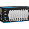 Mexen Nova 10x LED-Glühbirne E27, C37, 8W, Kalt - 6500K, 840 lm - L102-E27-0865-01x10