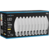 Mexen Nova 10x LED-Glühbirne E27, C37, 10W, Warm - 3000K, 1055 lm - L102-E27-1030-01x10
