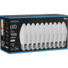 Mexen Nova 10x LED-Glühbirne E27, C37, 10W, Neutral - 4000K, 1055 lm - L102-E27-1040-01x10