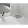 Mexen Flat-Q M13 quadratischer Bodenablauf 20 x 20 cm, Inox - 1010020