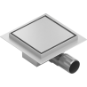 Mexen Flat-Q M13 quadratischer Bodenablauf 20 x 20 cm, Inox - 1010020