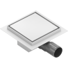 Mexen Flat-Q M13 Bodenablauf quadratisch 12 x 12 cm, weiß - 1210012