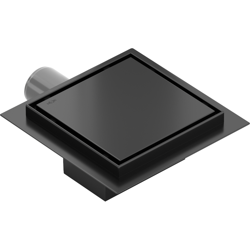 Mexen Flat-Q M13 quadratischer Bodenablauf 25 x 25 cm, schwarz - 1710025
