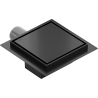 Mexen Flat-Q M13 quadratischer Bodenablauf 25 x 25 cm, schwarz - 1710025