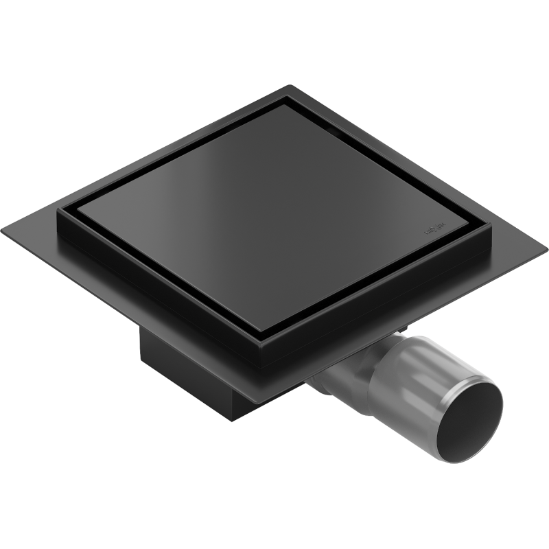 Mexen Flat-Q M13 quadratischer Bodenablauf 25 x 25 cm, schwarz - 1710025
