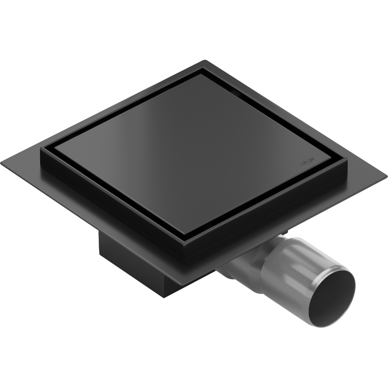 Mexen Flat-Q M13 Bodenablauf quadratisch 20 x 20 cm, schwarz - 1710020