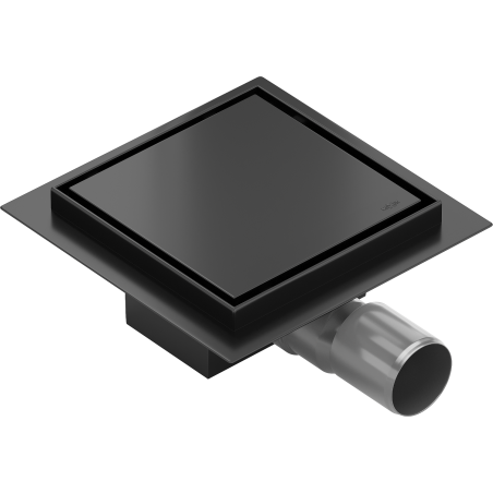 Mexen Flat-Q M13 Bodenablauf quadratisch 20 x 20 cm, schwarz - 1710020