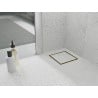 Mexen Flat-Q M13 Bodenablauf quadratisch 15 x 15 cm, gold gebürstet - 1A10015