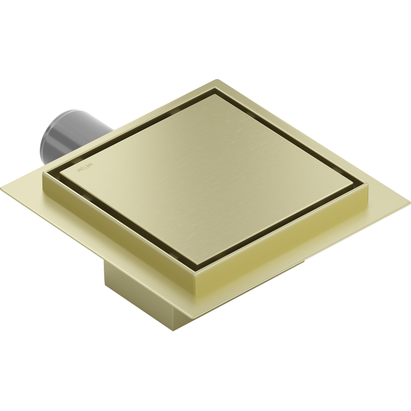 Mexen Flat-Q M13 Bodenablauf quadratisch 12 x 12 cm, gold gebürstet - 1A10012