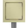 Mexen Flat-Q M13 Bodenablauf quadratisch 12 x 12 cm, gold gebürstet - 1A10012
