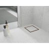 Mexen Flat-Q M13 quadratischer Bodenablauf 12 x 12 cm, gebürstetes Kupfer - 1C10012