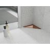 Mexen Flat-T M13 Bodenablauf dreieckig 20 x 20 cm, roségold - 1610320