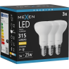 Mexen Nova 3x LED-Glühbirne E14, R50, 3W, Warm - 3000K, 315 lm - L103-E14-0330-01x03