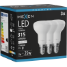 Mexen Nova 3x LED-Glühbirne E14, R50, 3W, Neutral - 4000K, 315 lm - L103-E14-0340-01x03