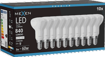 Mexen Nova 10x LED-Lampe E14, R50, 8W, Neutral - 4000K, 840 lm - L103-E14-0840-01x10