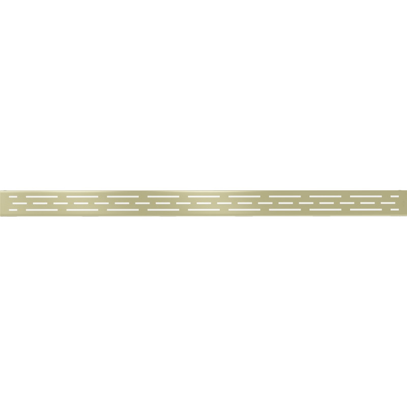 Mexen Flat M01 Verkleidung für Linienentwässerung 100 cm, gebürstetes Gold - 1A20100