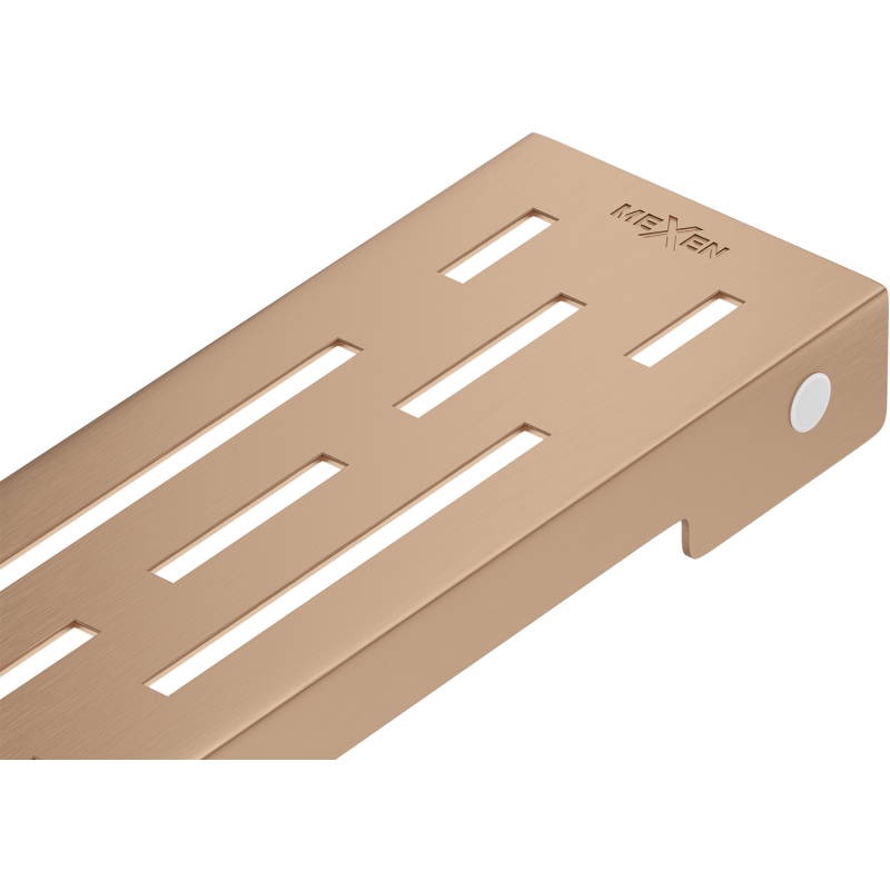 Mexen Flat M01-Abdeckung für Linienentwässerung 60 cm, gebürstetes Kupfer - 1C20060
