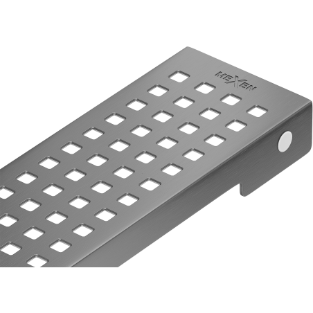 Mexen Flat M08 Abdeckung für Linienentwässerung 90 cm, Gebürstetes Gun Gray - 1E25090
