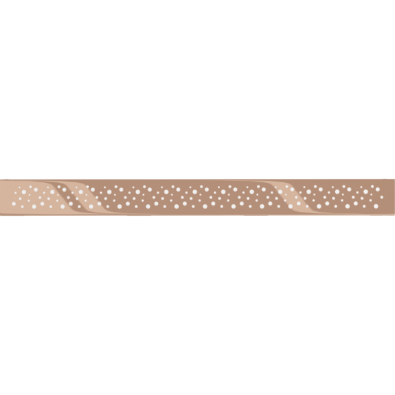 Mexen Flat M12 Abdeckung für Linienablauf 50 cm, Roségold - 1621050