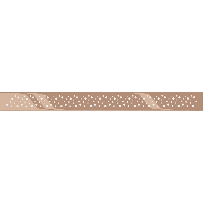 Mexen Flat M12 Abdeckung für Linienentwässerung 60 cm. Roségold - 1621060