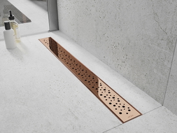 Mexen Flat M12 Abdeckung für Linienentwässerung 80 cm, Roségold - 1621080