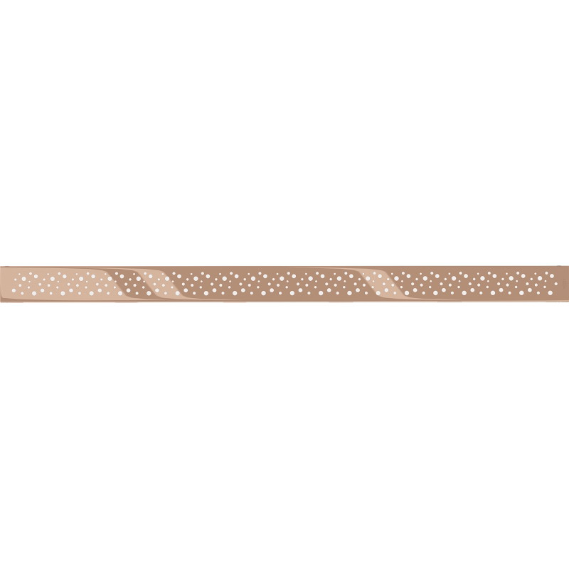 Mexen Flat M12 Abdeckung für linearen Abfluss 90 cm, Roségold - 1621090