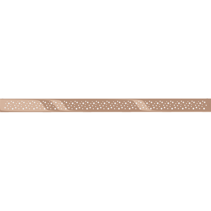 Mexen Flat M12 Abdeckung für Linienentwässerung 90 cm, Roségold - 1621090