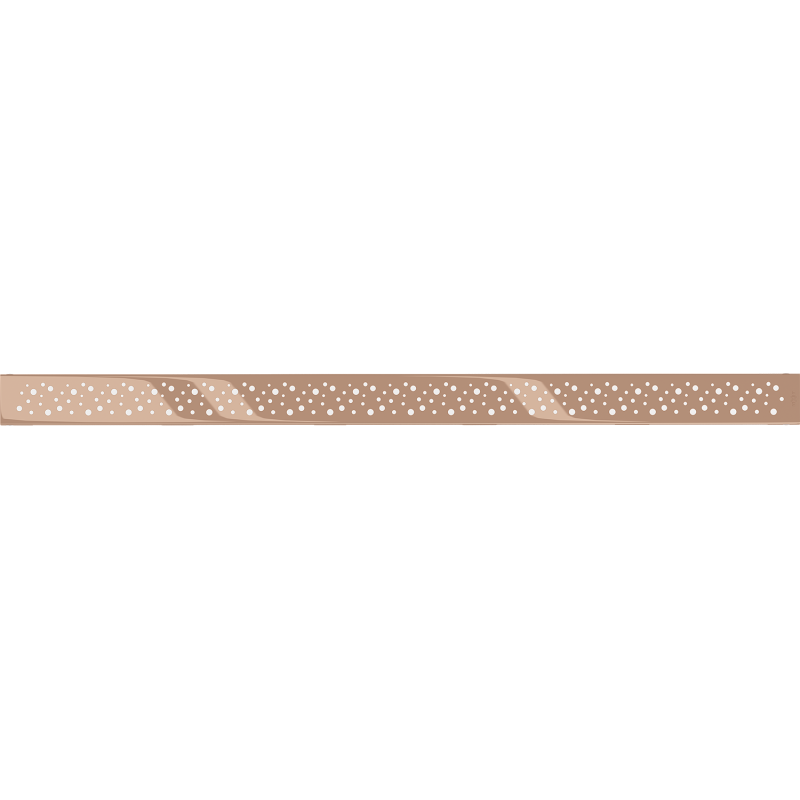 Mexen Flat M12 Abdeckung für Linienentwässerung 100 cm, Roségold - 1621100