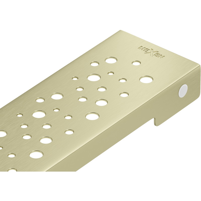 Mexen Flat M12 Abdeckung für Linienablauf 80 cm, gebürstetes Gold - 1A21080