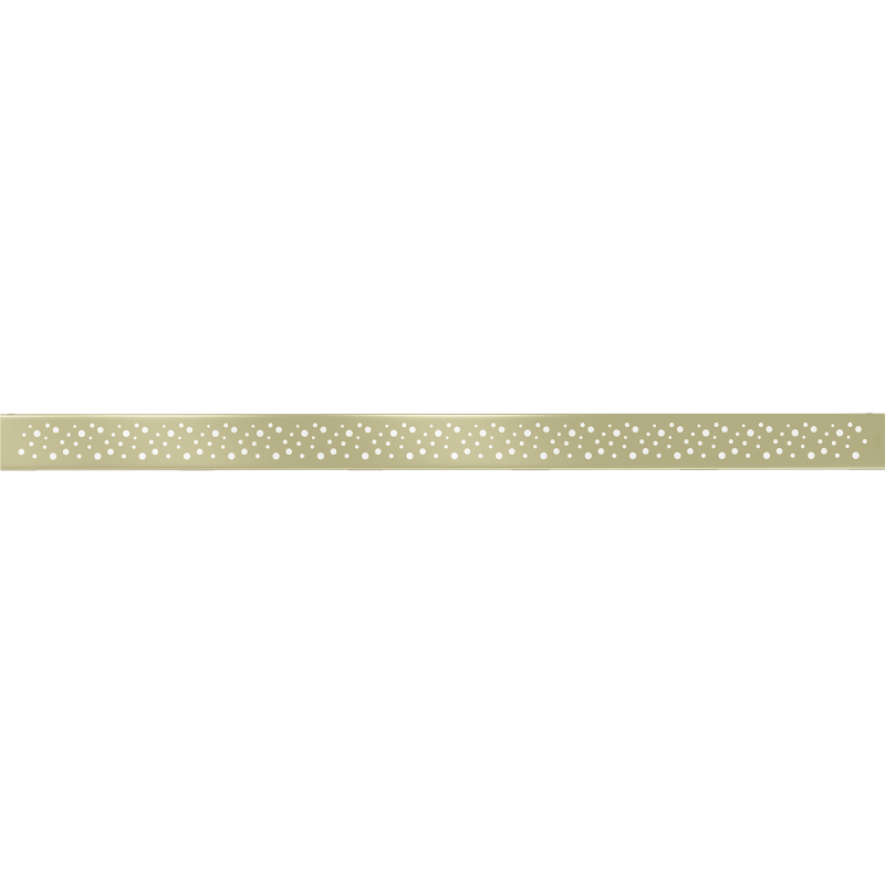 Mexen Flat M12 Abdeckung für Linienentwässerung 80 cm, gebürstetes Gold - 1A21080