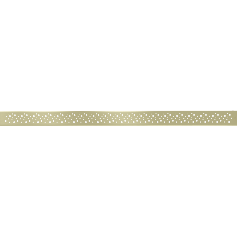 Mexen Flat M12 Abdeckung für Linienentwässerung 100 cm, gebürstetes Gold - 1A21100