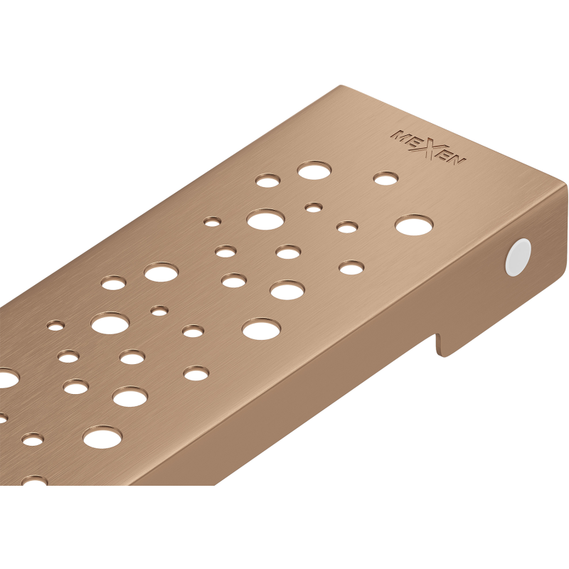 Mexen Flat M12 Abdeckung für Linienentwässerung 60 cm. Gebürstetes Kupfer - 1C21060