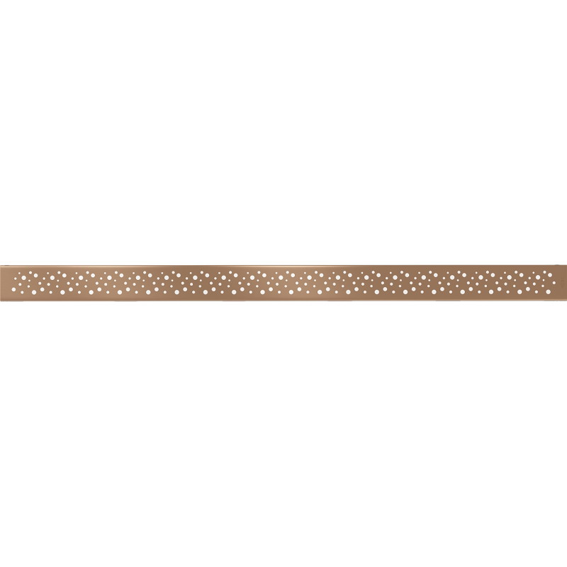 Mexen Flat M12 Abdeckung für linearen Abfluss 80 cm, gebürstetes Kupfer - 1C21080