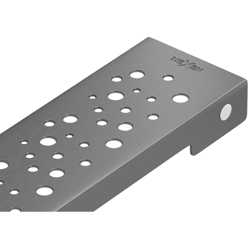 Mexen Flat M12 Abdeckung für Linienablauf 100 cm, gebürstetes Gun Gray - 1E21100