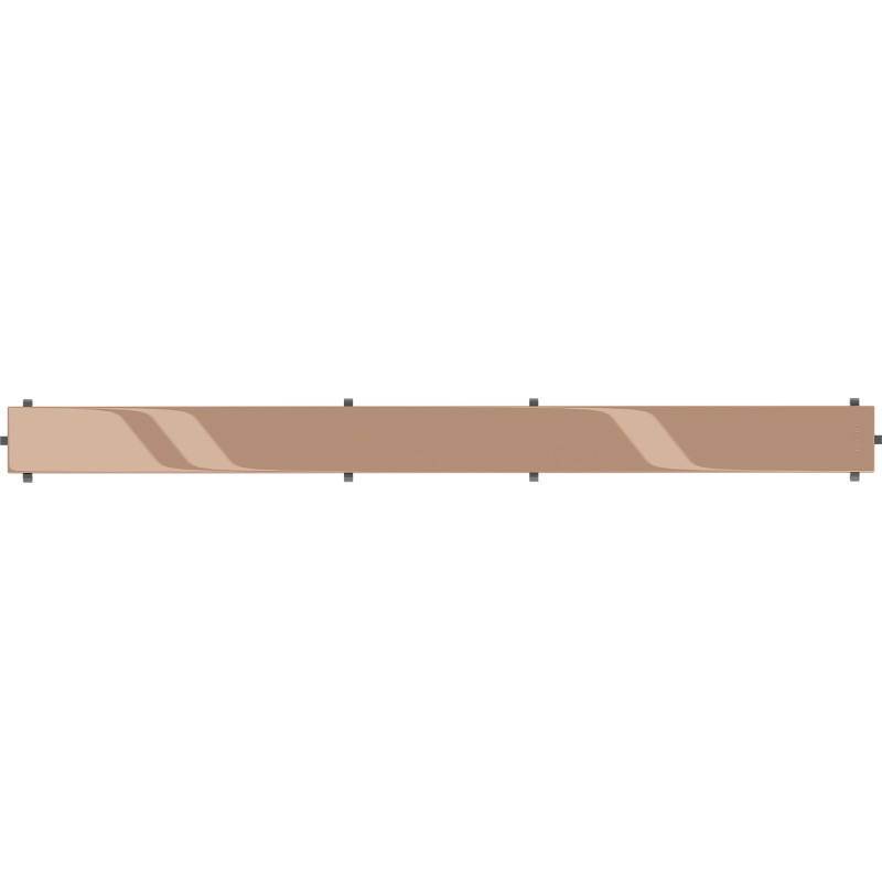 Mexen Flat M13 Abdeckung 2-in-1 für Linienentwässerung 60 cm, Roségold - 1619060