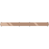 Mexen Flat M13 Abdeckung 2-in-1 für Rinnenablauf 60 cm, Roségold - 1619060
