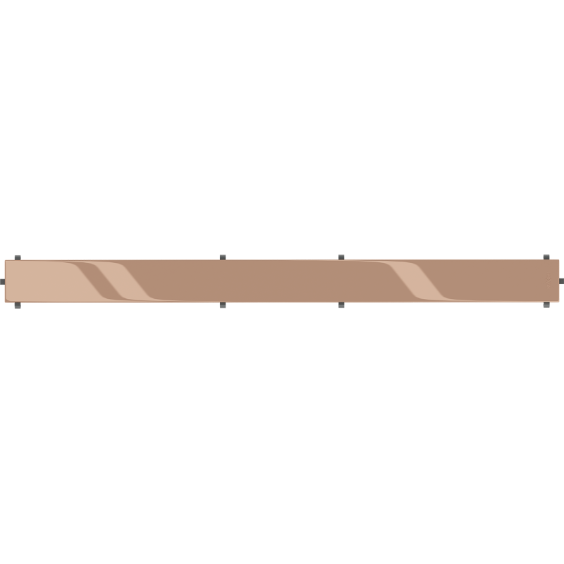 Mexen Flat M13 2-in-1 Abdeckung für Linienentwässerung 70 cm, Roségold - 1619070